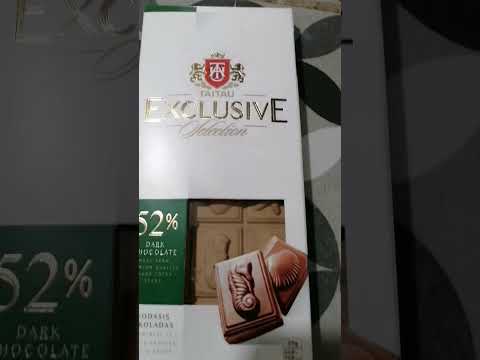 TAITAU EXCLUSIVE SELECTION 52% DARK CHOLATE yummy? #shorts #shortsvideo #chocolate #yummy