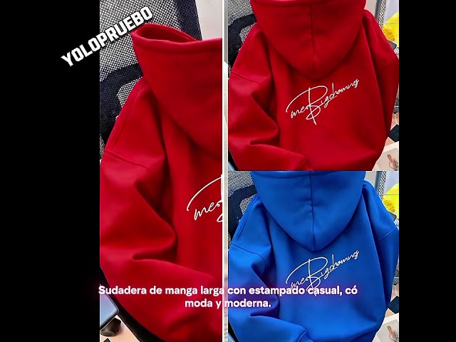 Vídeo relacionado con GURUNVANI Sudadera con Capucha para Hombre con Capucha de Color en Contraste con Capucha para Hombre