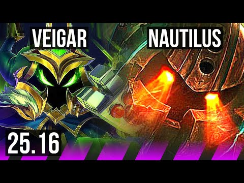 VEIGAR & Yunara vs NAUTILUS & Lucian (SUP) | KR Master | 25.16