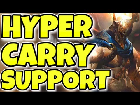 Pantheon is the HARDEST CARRYING Support... (WIN GAME AT LEVEL 1)