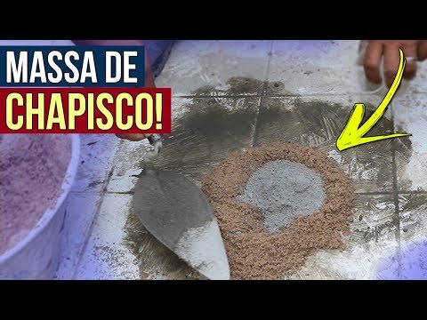 COMO FAZER MASSA PRA CHAPISCO! PASSO A PASSO