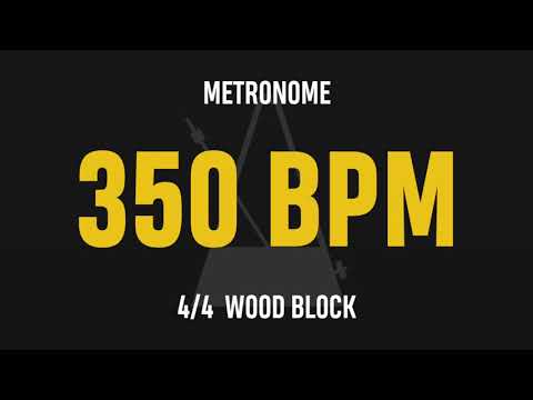 350 BPM 4/4 - Best Metronome (Sound : Wood block)