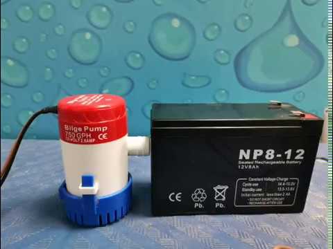 12V 750GPH Non Automatic Bilge Pump
