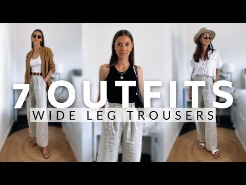 How to style WIDE LEG TROUSERS | 7 Outfit Ideas