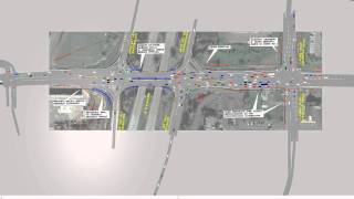 preview picture of video 'Model Simulation of the Double Crossover Diamond at I-89 Exit 16'