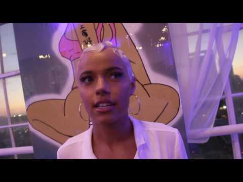 Model Ashley Martelle Discusses Her Art Collection at the Freedom United 