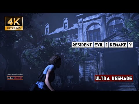 Resident Evil 1 Remake ? Gameplay 4K Ultra Detail Reshade Fan Made %