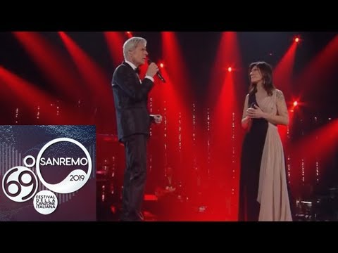 Sanremo 2019 - Claudio Baglioni ed Elisa cantano 