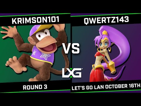 Krimson101 (Diddy Kong) vs qwertz143 (Mii Gunner) - LXG Let's Go LAN October 16th