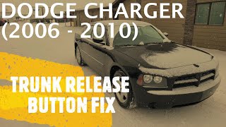 Dodge Charger - POWER TRUNK RELEASE NOT WORKING (EASY FIX)