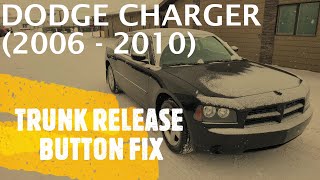 Dodge Charger - POWER TRUNK RELEASE NOT WORKING (EASY FIX)