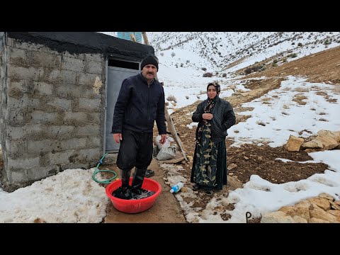 When love means simple things; Ahmad washing clothes during Farideh's recovery days