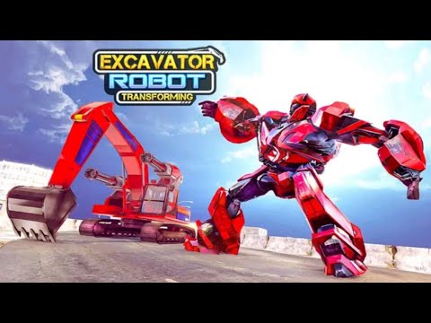 Excavator Robot Transformation War: Robot Game - Android Gameplay FHD