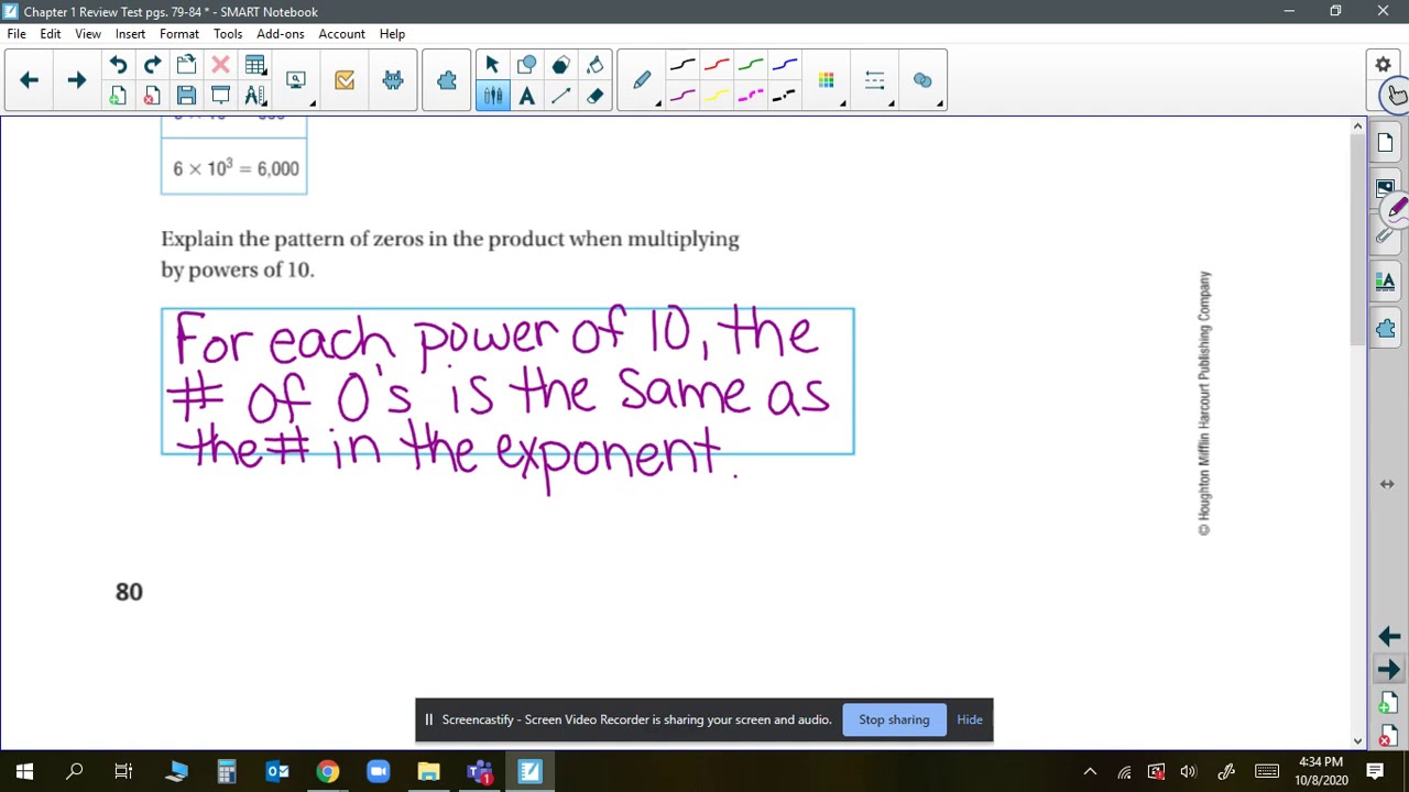 Chapter 1 Review: 5th Grade GoMath