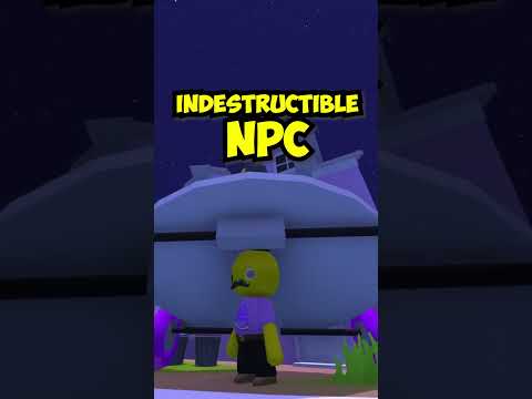 Helicopter INSTANTLY Explodes 💥 on the Indestructible NPC 🙋‍♂️ Wobbly Life #shorts