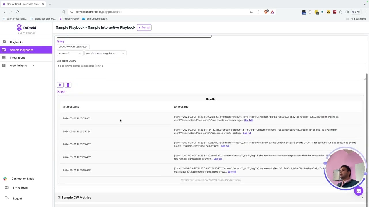 Automate On-Call Operations with Doctor Droid: Dynamic Playbooks Demo