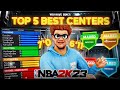 THE 5 MOST OVERPOWERED CENTER BUILDS for NBA 2K23 CURRENT GEN! BEST BIG MAN BUILDS 2K23!