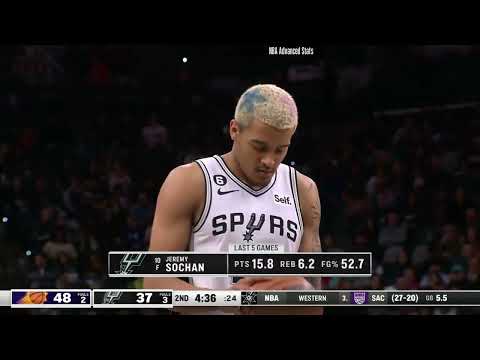 Jeremy Sochan 30 pts 8 reb 5 ast vs Phoenix Suns | 2023-01-28