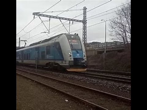 Odjezd Os 6819 ze stanice Jirkov zastávka + hlášení ve vlaku INISS 2 Kačena