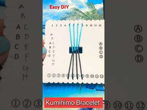 Kumihimo Flat Braid With Square Disc #kumihimo #bracelet #braceletmaking #braceletdiy #handmadediy