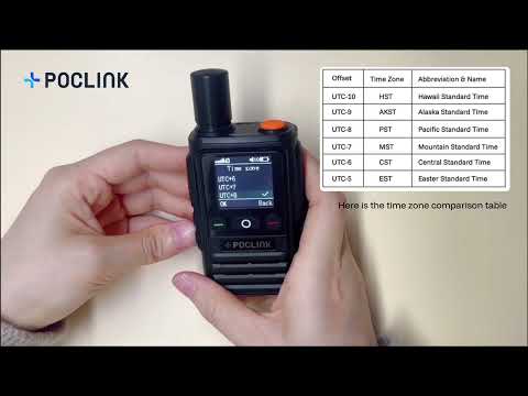 Poclink Radios Guide - How to Change Time Zone