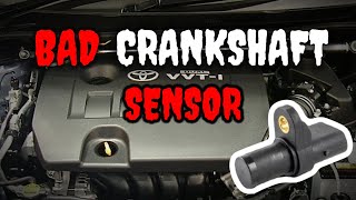 SYMPTOMS OF A BAD CRANKSHAFT POSITION SENSOR.