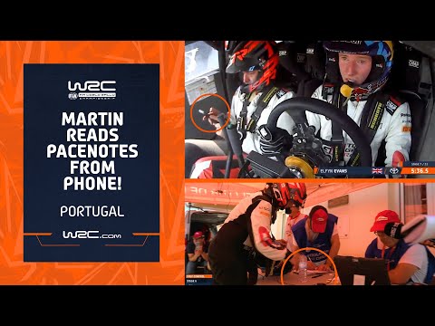 Scott Martin Reads Pace Notes From PHONE ???? | WRC Vodafone Rally de Portugal 2024