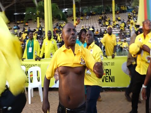 Panic as NRM CEC Delegates Conference turns bloody, Party Supporters fight Leaders' Interests