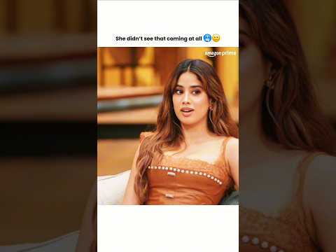 He just shook her world🥶😂 Janhvi Kapoor Shocked 😨 Karan Johar tell a shocker 🔥 #janhvikapoor