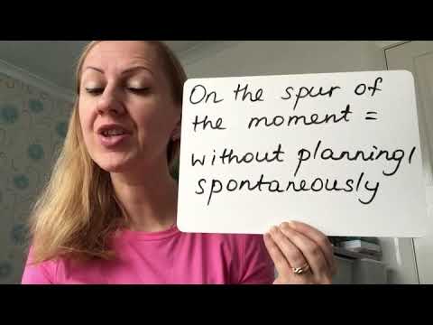 ON THE SPUR OF THE MOMENT