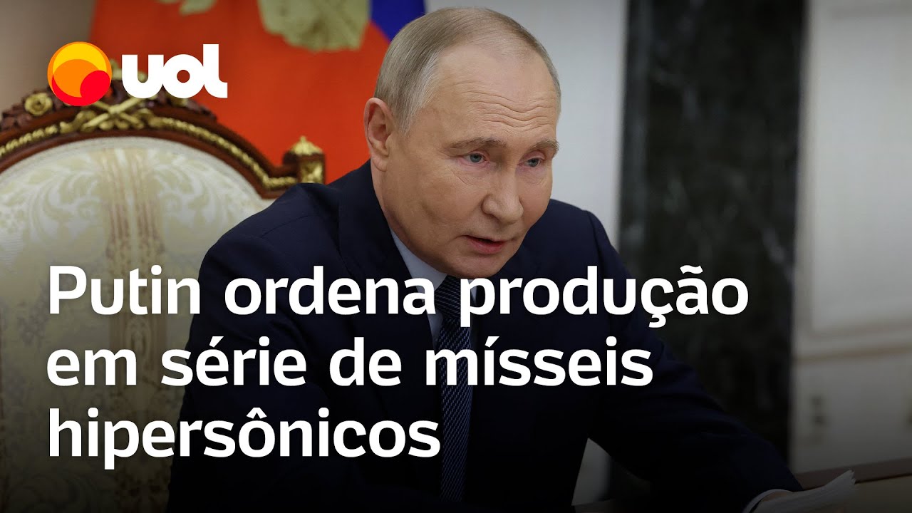 Putin ordena 'produção em série' de mísseis hipersônicos 'Oreshnik 'usado contra Ucrânia