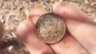 Metal Detecting New Hampshire 1832  Caped Bust Quarter