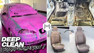Deep Cleaning a Dirty Car Ibiza | Clean With My Girlfriend Detailing Transformation !