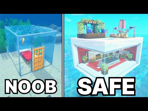 Minecraft: How To Build Simple Underwater Starter House! (6 Minutes!)