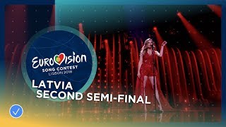 Laura Rizzotto - Funny Girl (LIVE) | Latvia 🇱🇻 | Second Semi-Final | Eurovision 2018