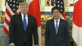 Japanese PM Abe at Mar-a-Lago for meetings with US President Trump