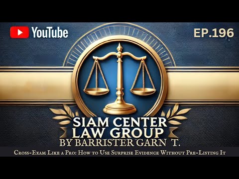 [EP 196] Cross Exam Like a Pro How to Use Surprise Evidence Without Pre Listing It