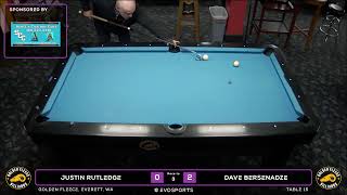 JUSTIN RUTLEDGE  vs DAVE BERSENADZE  - GOLDEN FLEECE - TABLE 15 | EvoSports