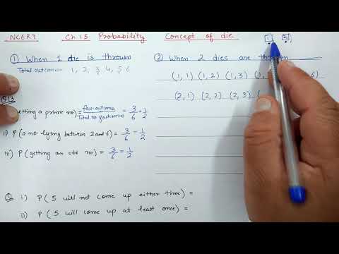 (Concept of Dice in Probability) + Ex.15.1 (Q.13,24) Ch:15 Probability | Ncert Maths Class 10