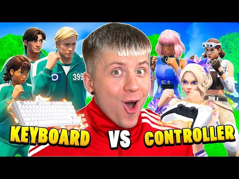 THE 50x CONTROLLER VS 50x KEYBOARD PLAYER TOURNAMENT!👑(FORTNITE SEASON 4)