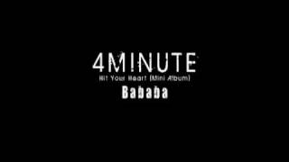 4MINUTE   Bababa (Audio )