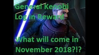 SWGOH: Nov 2018 Event Calendar, Login Character and More!