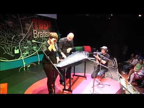 Musicians with glass: Glass Duo at TEDxBratislava