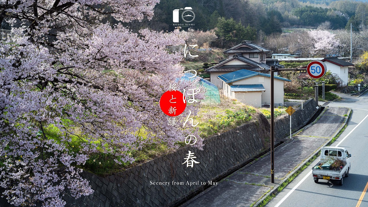 【春の風景】美しき日本の春。桜から新緑へ移ろう景色と、穏やかな田舎の風景｜総集編｜信州