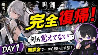【鳴潮】無課金で完全復帰！何も覚えてないので一から思い出す！【DAY1】