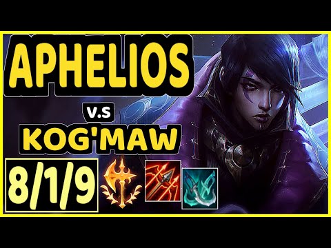 KOBBE (APHELIOS) vs KOG'MAW - PENTAKILL 8/1/9 KDA BOTTOM ADC CHALLENGER GAMEPLAY - EUW