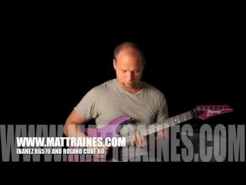 Matt Raines Guitars Review Ibanez RG570 Guitar mij $400 Roland Cube 60 Amp