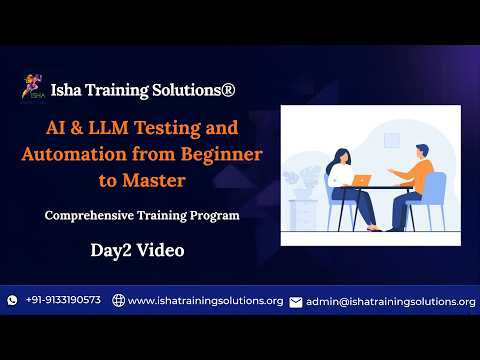 AI & LLM Testing Day2 On 15th May 2026.Pls contact or WhatsApp us on +91-9133190573 to enroll.