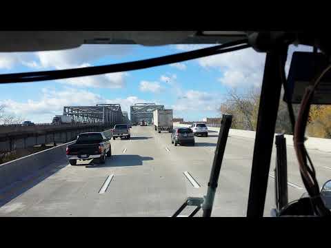 ミズーリ州、ミズーリ川を渡る カンザスシティ