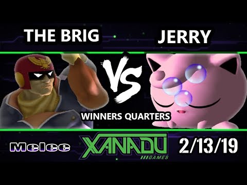 S@X 289 SSBM - Jerry (Jigglypuff) Vs. The Brig (Captain Falcon) - Smash Melee Winners Quarters